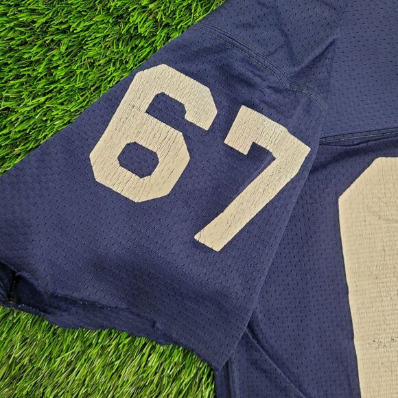 Vintage 60s Champion Football Shirt Large 21x29 Blue - Picture 5 of 14